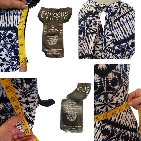 Enfocus Studio Super Fun Mini. Sleeveless, Pockets, Size 4 - Picture 2 of 4